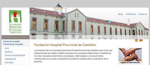 Diseño web de la Fundacion Hospital Provincial de Castellón