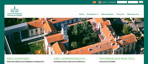 Diseño web del Hospital Provincial de Castellón